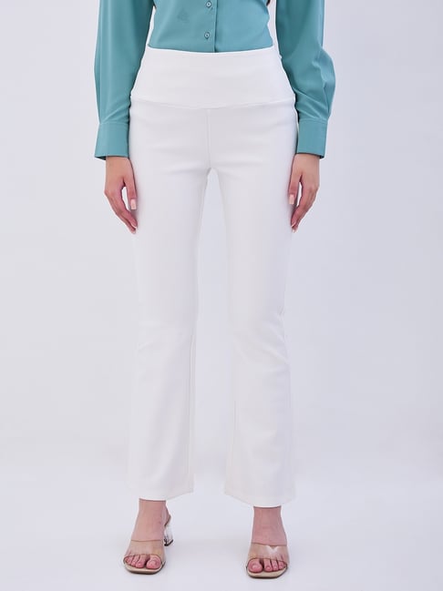Spykar Off White Regular Fit Leggings-picture-23