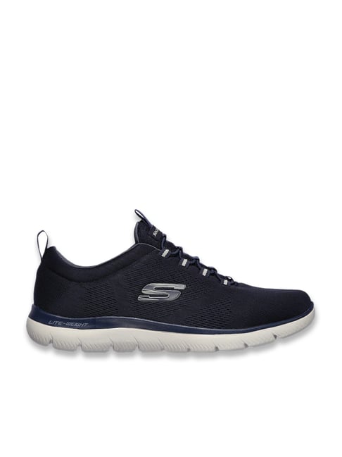 Skechers Men's SUMMITS - LOUVIN Navy Running Shoes-picture-45