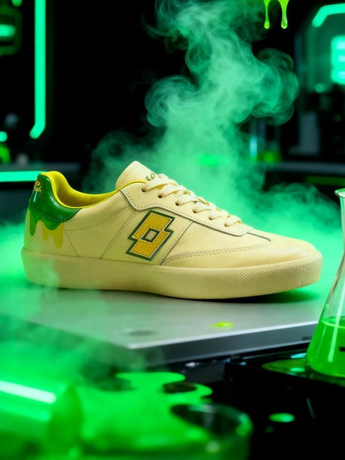 Lotto Women's Brasil Select OG Yellow & Green Sneakers