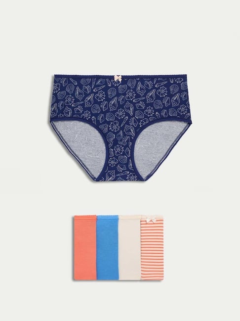 Marks & Spencer Multicolor 5pk Cotton Lycra High Rise Shorts