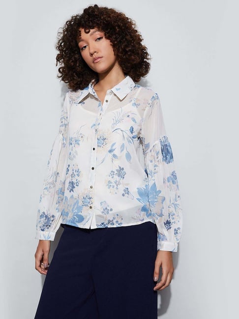 Code By Lifestyle Beige Regular Fit Printed Shirt With Inner-picture-19