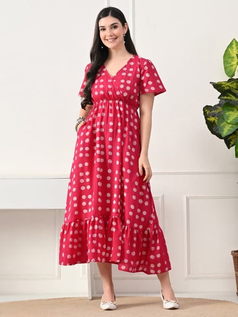 sachin and babi light blue dress Polka Dot Holiday Dress