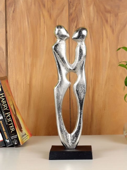 De Maison Decor Silver Aluminium Antique Couple Statue-picture-26