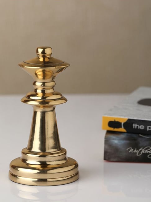 De Maison Decor Gold Aluminium Antique Chess Queen Small-picture-37