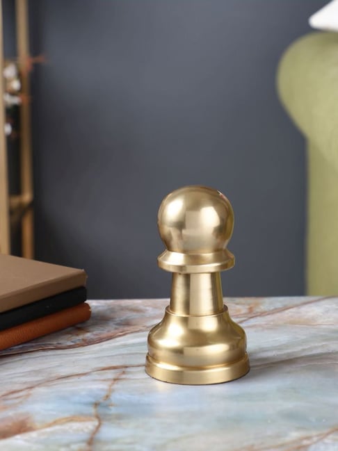 De Maison Decor Gold Aluminium Antique Chess Pawn Over-Size-picture-36