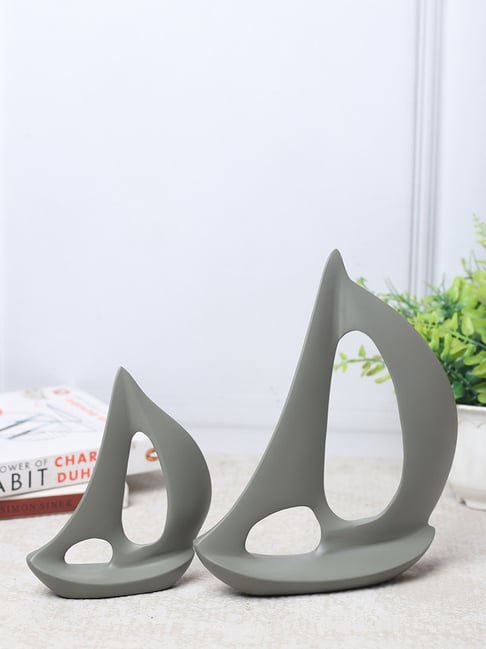 De Maison Decor Green Aluminium Antique Breeze Sailing Set-picture-24