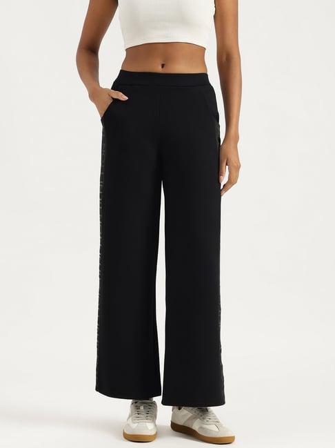 United Colors of Benetton Solid Branding Scuba Trackpants