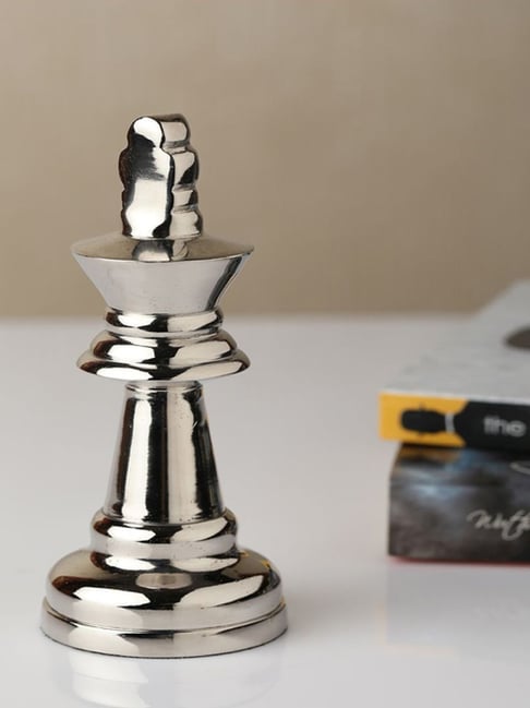De Maison Decor Silver Aluminium Antique Chess King Small-picture-28
