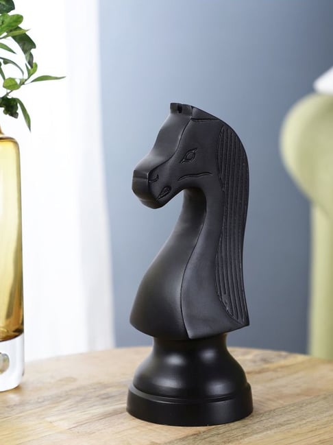 De Maison Decor Black Aluminium Antique Chess Horse Over-Size-picture-38