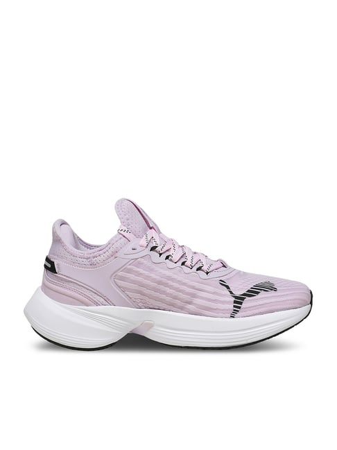 PUMA Women's Conduct Pro Grape Mist White & Black Running Shoes
