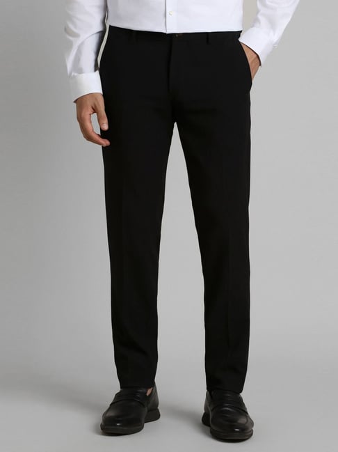Simon Carter London Black Slim Fit Trousers