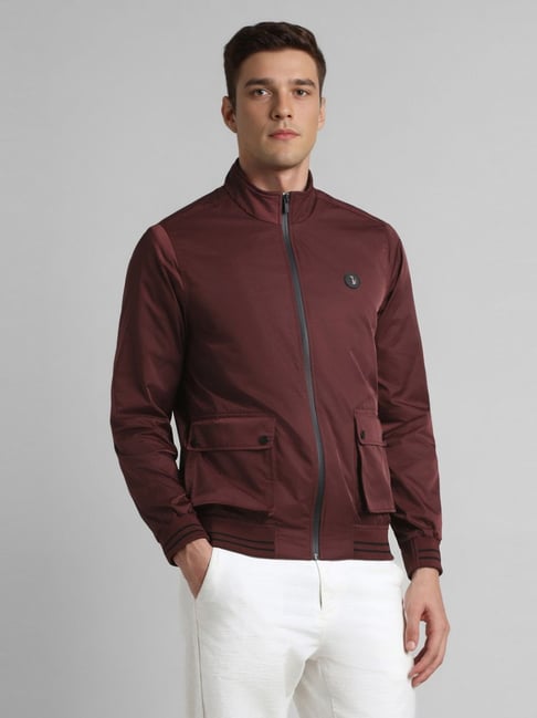 Simon Carter London Maroon Regular Fit Jacket-picture-18