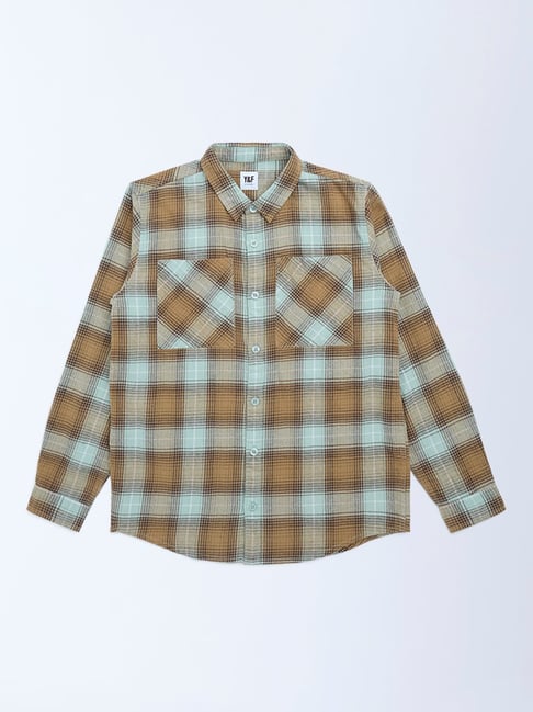 Y&F Kids by Westside Multicolour Checks Pattern Cotton Shirt