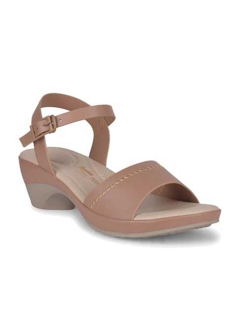 Bata Comfit Women's Beige Ankle Strap Sandals-picture-41