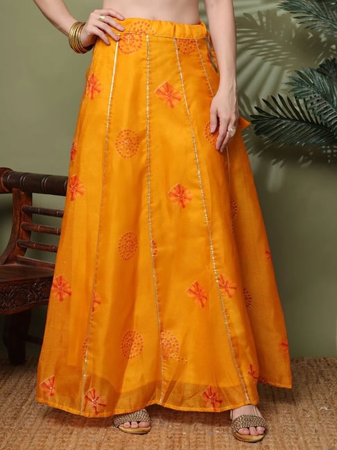 NEUDIS Mustard Ankle Length Skirt-picture-46