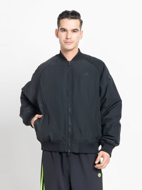 adidas originals black loose fit sports jacket