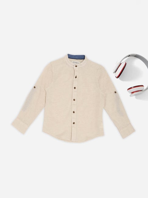 Pantaloons Junior Boys Egret Shirt