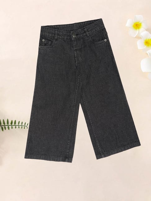 Pantaloons Junior Girls Jet Black Jeans