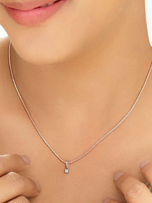 litestyle by png P.N.Gadgil Jewellers 14k (585) Rose Gold Cute Square Casual Pendant-picture-30