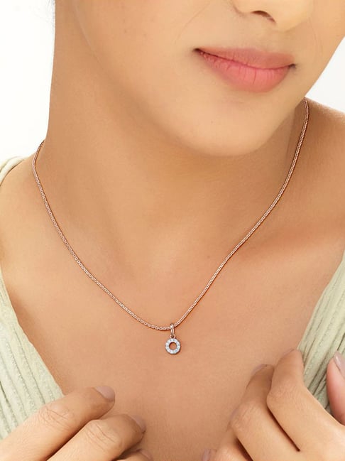 litestyle by png P.N.Gadgil Jewellers 14k (585) Rose Gold Bright Circle Casual Pendant-picture-27