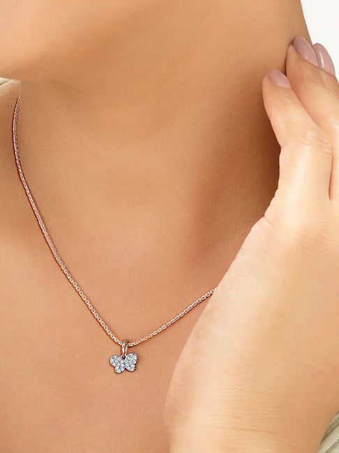 litestyle by png P.N.Gadgil Jewellers 14k (585) Rose Gold Bright Butterfly Kids Pendant-picture-26