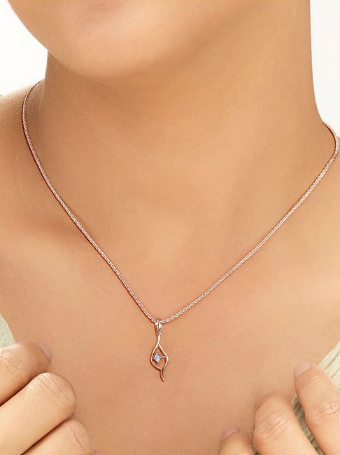 litestyle by png P.N.Gadgil Jewellers 14k (585) Rose Gold Classic Shankha Modern Pendant-picture-34