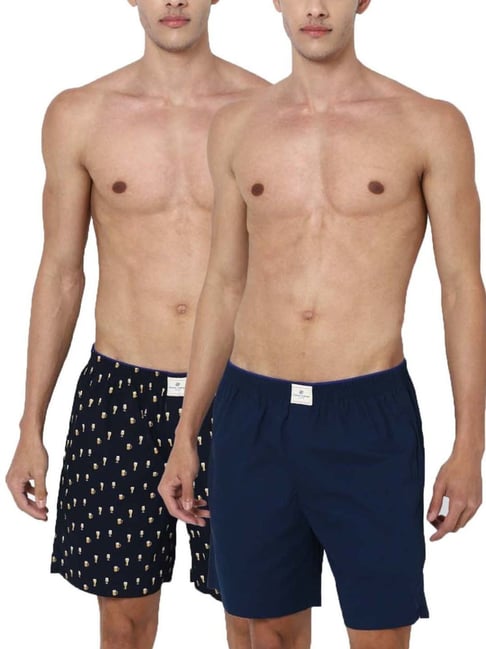 Simon Carter London Navy Regular Fit Boxers - Pack of 2-picture-25