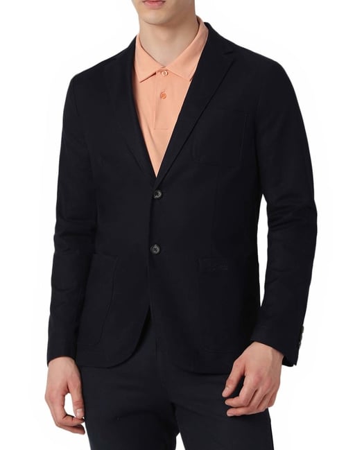 Guess Smart Blue Tyron Regular Fit Blazer-picture-13