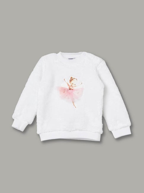 Juniors by Lifestyle Girls White Printed Sweatshirt-picture-18