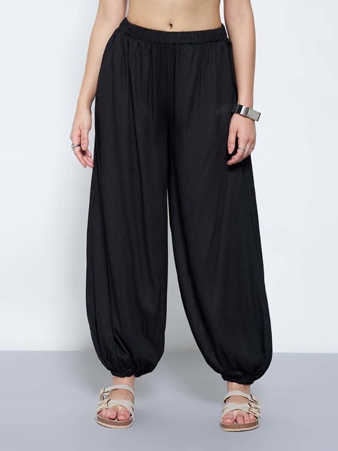 Honey By Pantaloons Black Comfort Fit Trousers-picture-25