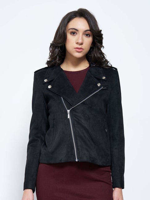 Honey By Pantaloons Jet Black Slim Fit Jacket-picture-18