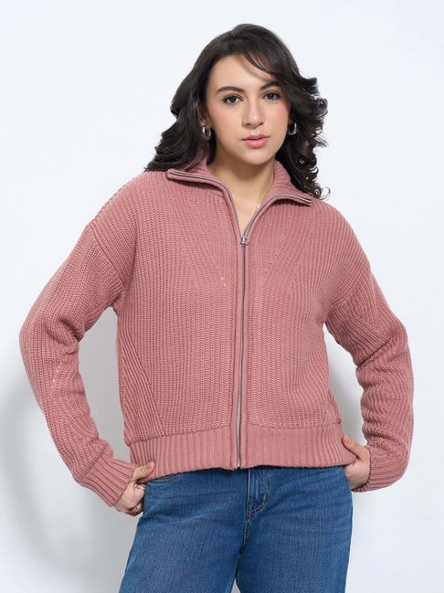 Sf Jeans By Pantaloons Pink Comfort Fit Jacket-picture-22