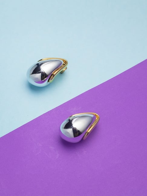 Jewelz Sleek Teardrop Studs for Women-picture-11