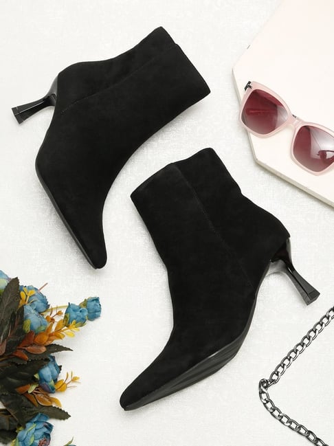 Flat N Heels Women's Black Boots-picture-46