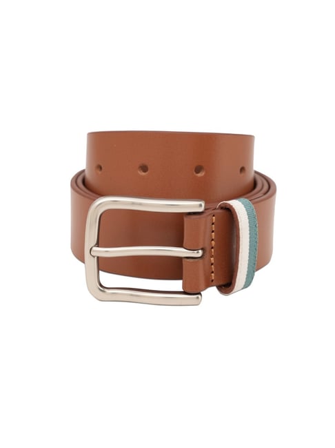 United Colors of Benetton Tan Drecel Leather Formal Belt