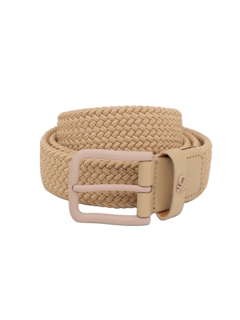 United Colors of Benetton Beige Delyun Woven Casual Belt