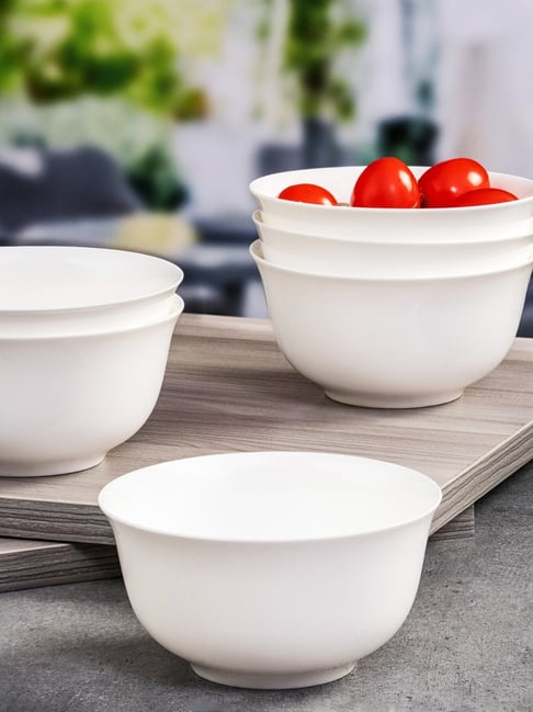 Goodhomes White Bone China Bowl - Set Of 6-picture-13