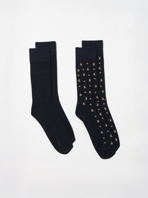 GANT Mens Black Paisley Printed Socks - Pair of 2-picture-19