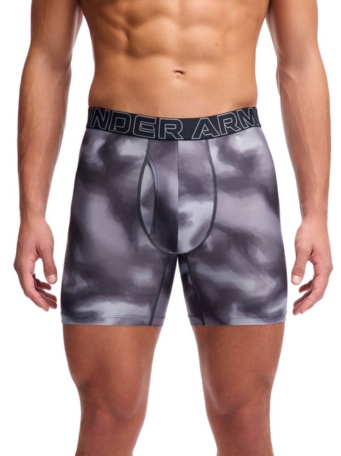 UNDER ARMOUR Grey Classic Fit Printed Boxers (Pack of 3)