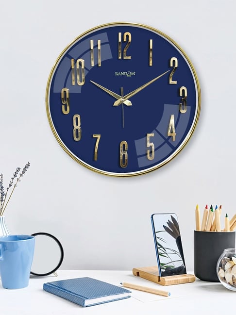 Random Multicolor Plastic Round Wall Clock-picture-17