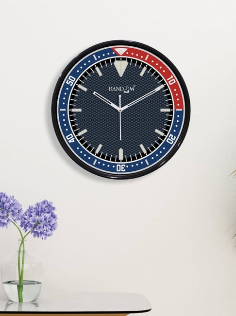 Random Multicolor Plastic Round Wall Clock-picture-20