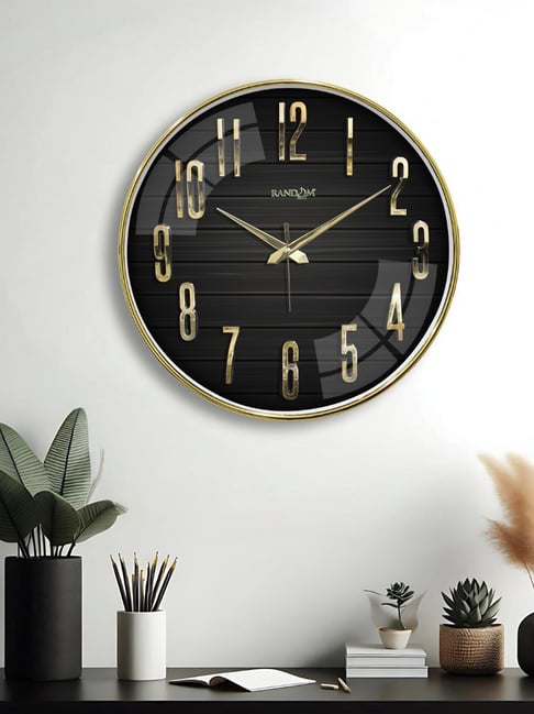 Random Multicolor Plastic Round Wall Clock-picture-20