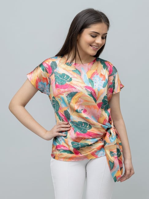 PURYS Multicolor Printed Top