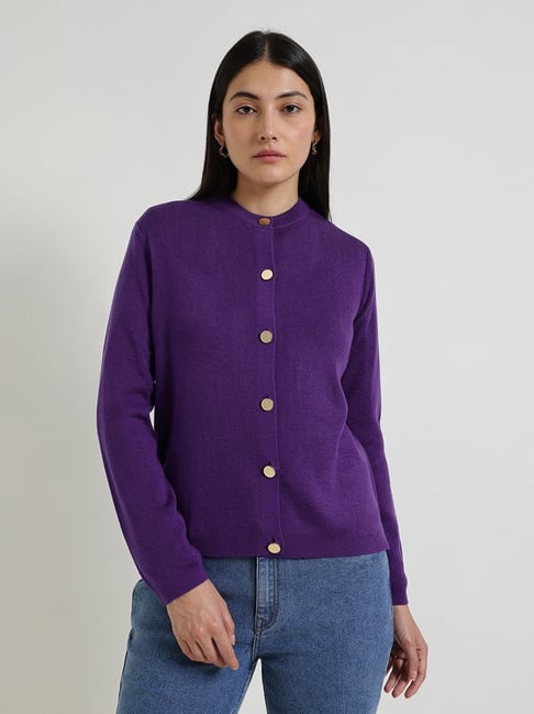 Fablestreet Purple Cardigan