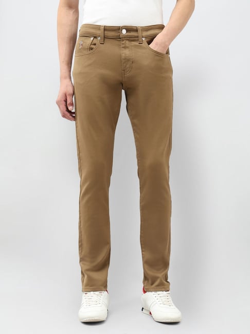 U.S. Polo Assn. Denim Co. Beige Cotton Slim Fit Jeans-picture-23