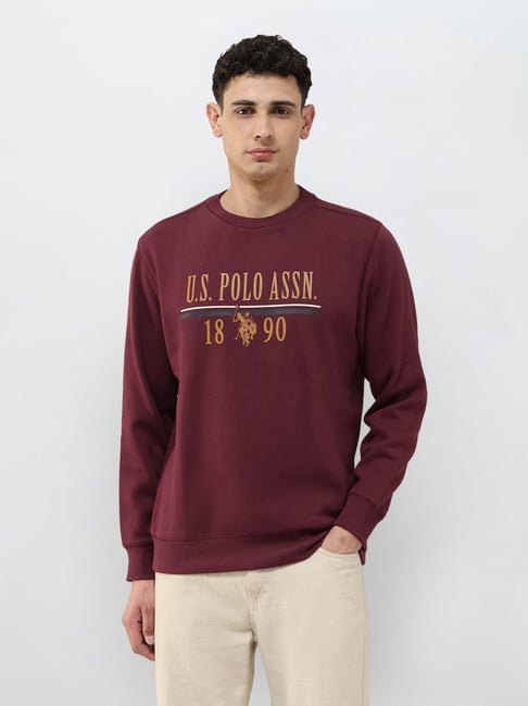 U.S. Polo Assn. Red Cotton Regular Fit Printed Sweatshirt-picture-22