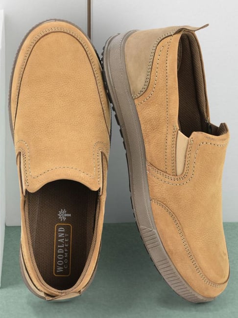 Woodland Men's Camel Slip-On Shoes-picture-28