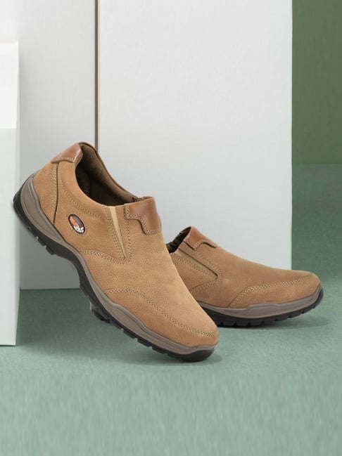 Woodland Men's Camel Slip-On Shoes-picture-35