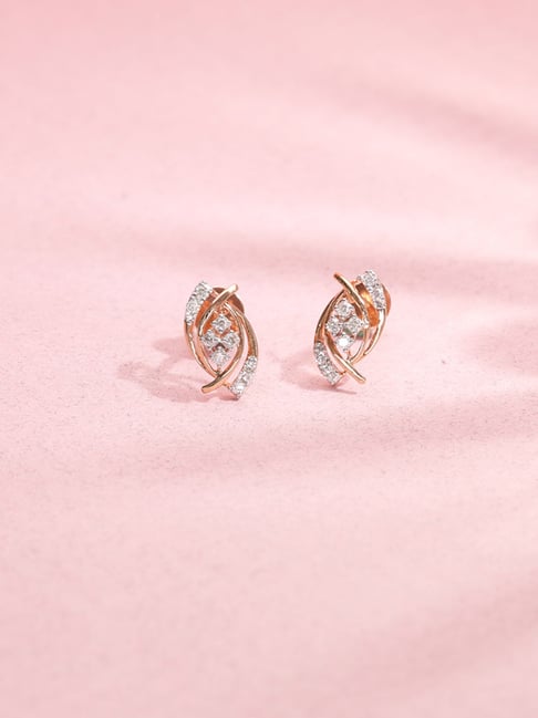 P.N.Gadgil Jewellers 14k (585) Diamond Yellow Gold Earrings for Women-image-31