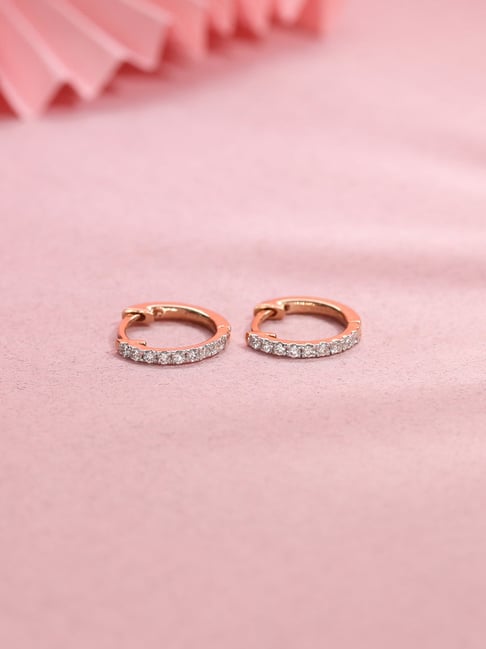 P.N.Gadgil Jewellers 14k (585) Diamond Yellow Gold Earrings for Women